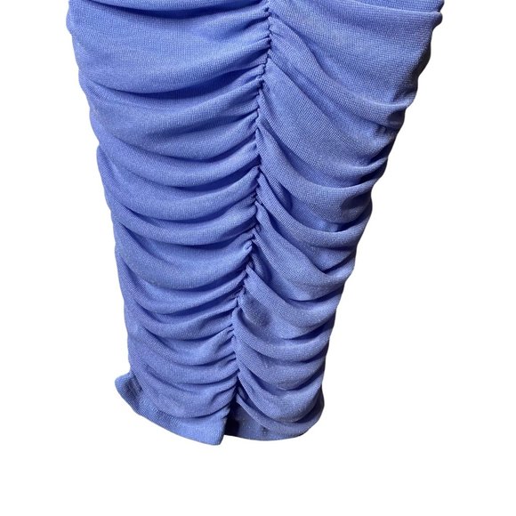 Michael Costello x REVOLVE | NWT India Midi Corset Mesh Dress Periwinkle S - Picture 9 of 10